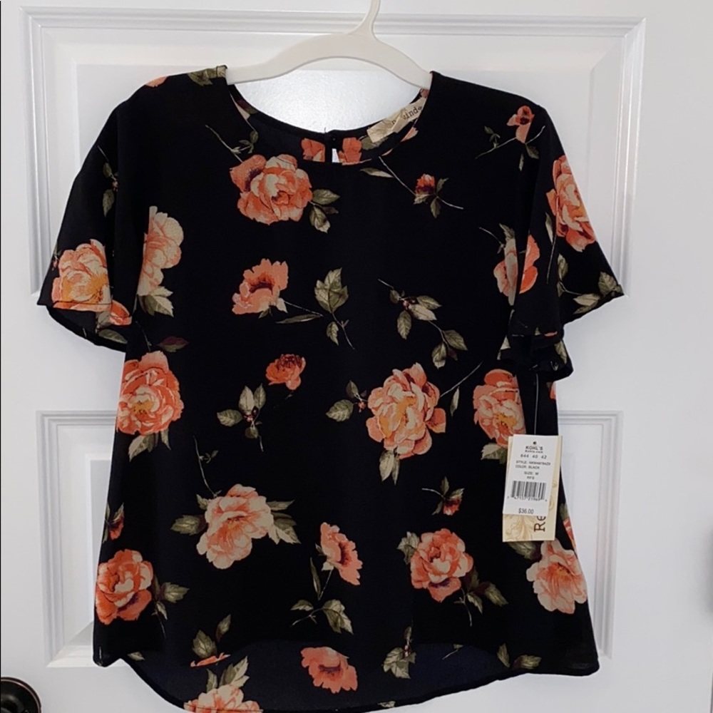 Kohl’s Rewind floral top